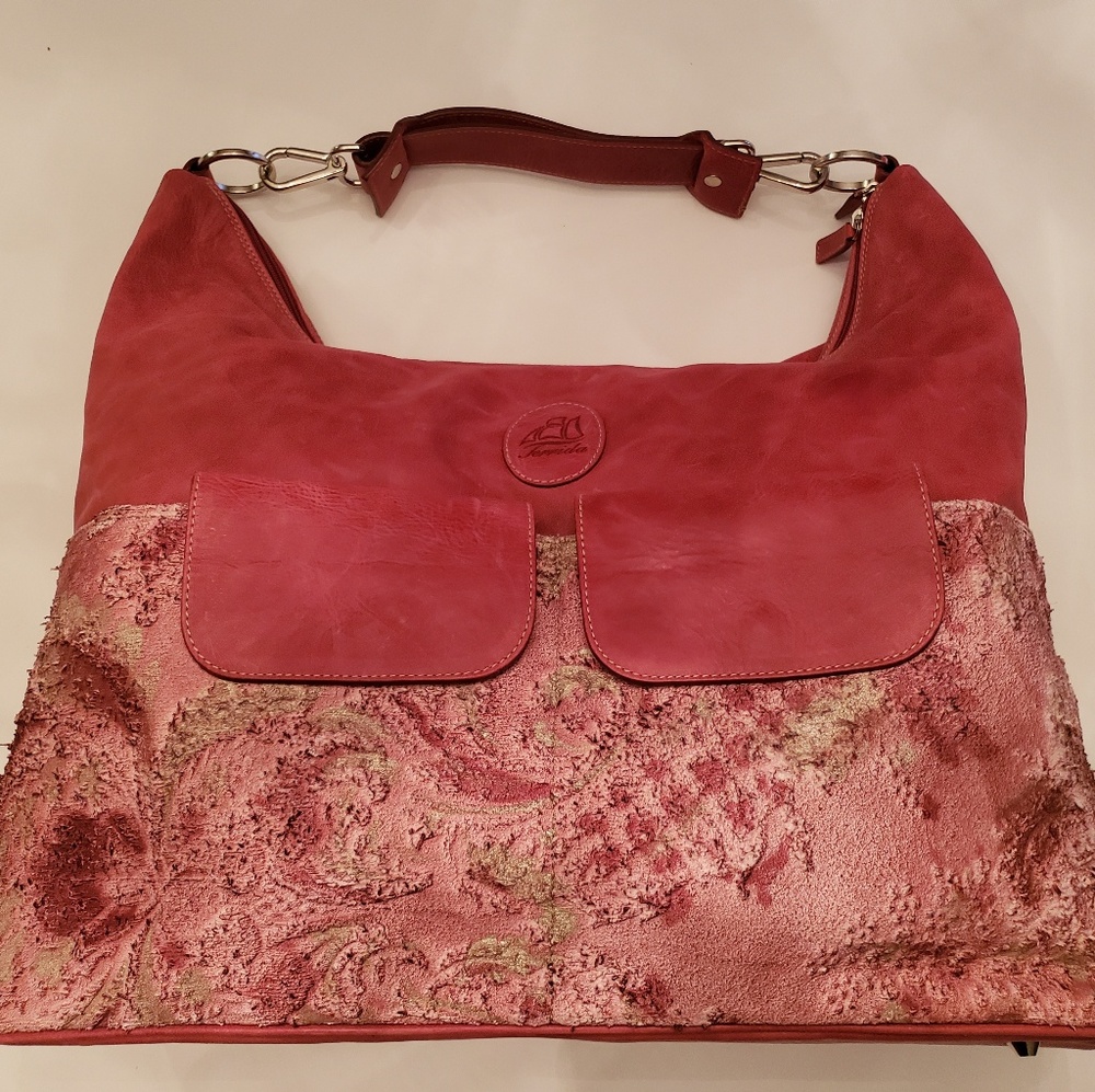 Terrida Italian Leather Shoulder Bag Tote